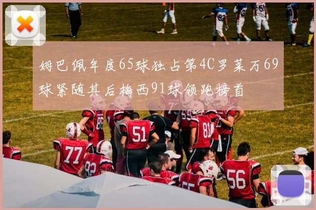 姆巴佩年度65球独占第4C罗莱万69球紧随其后梅西91球领跑榜首